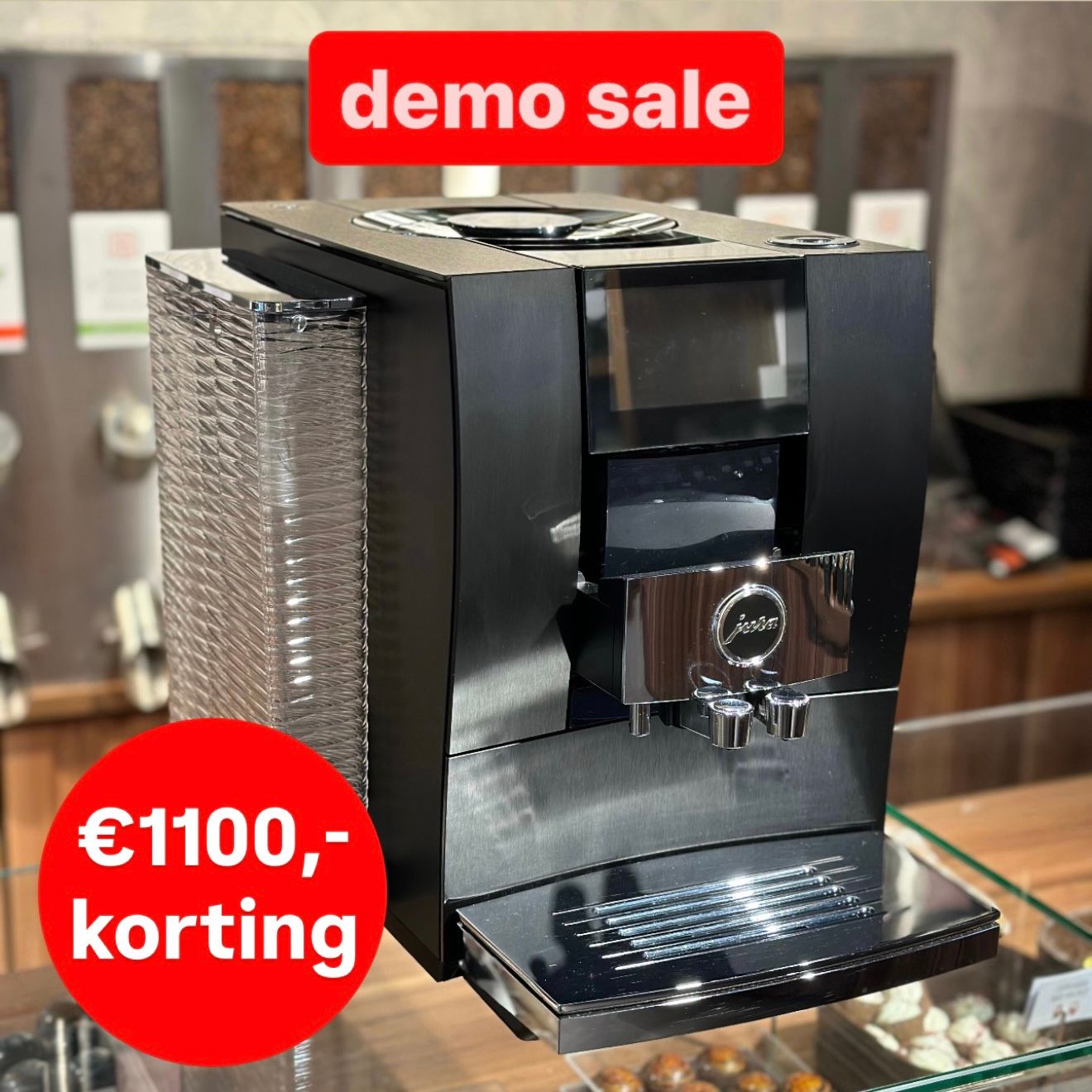 Jura Z10 Aluminium Dark Inox (EA) DEMO KORTING, 12 maanden garantie