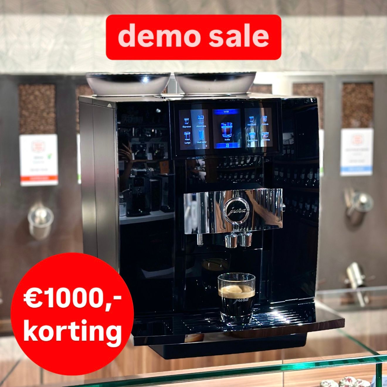 Jura GIGA 10 Black (EA) DEMO KORTING, 25 maanden garantie