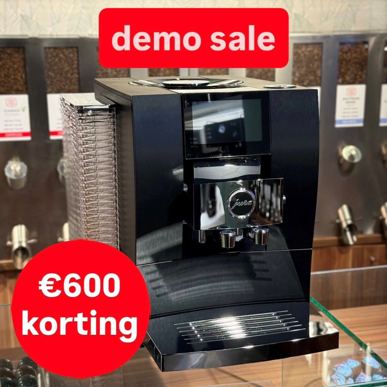 Jura Z10 Aluminium Black (EB) DEMO KORTING, 25 maanden garantie
