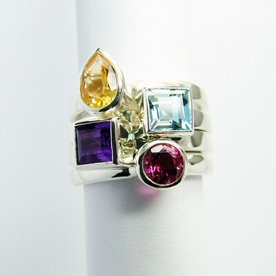 Stacking Rings - Caribbean Crush