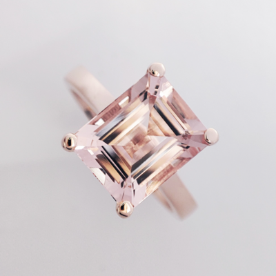 Rose Gold Morganite Ring