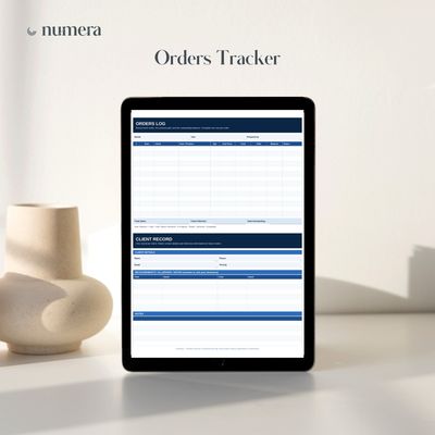 Printable PDF - Orders Tracker