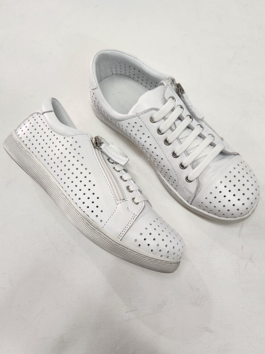 TARDEK LEATHER SNEAKER - WHITE - RILASSARE