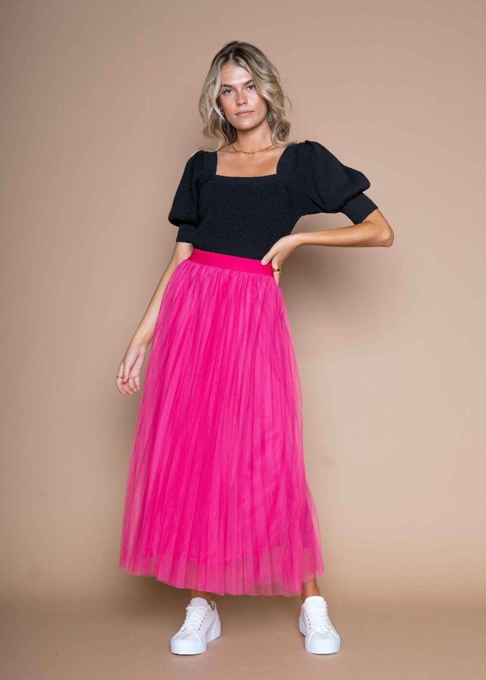 IMI TULLE SKIRT - FUCHSIA - GYSETTE