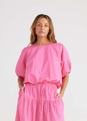 HETTIE TOP - HOT PINK - BRAVE &amp; TRUE