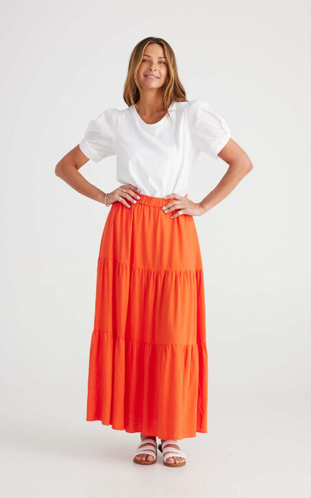 ELSIE SKIRT - MANDARIN - BRAVE &amp; TRUE