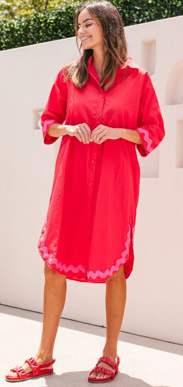 SORRENTO DRESS - RED - CIRC