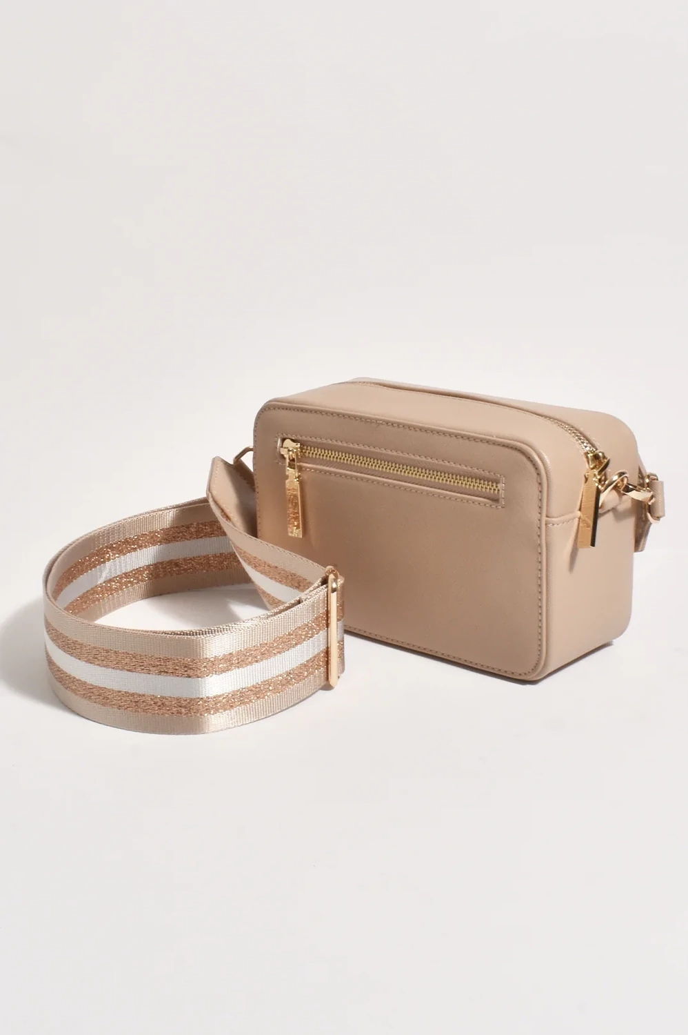 NUDE WEBBING STRAP C/B BAG ADORNE