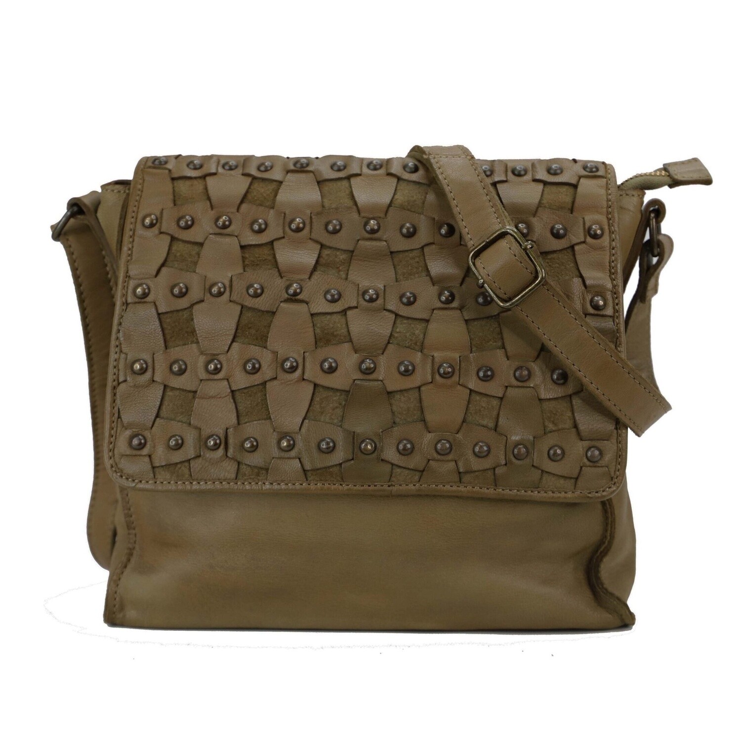 CHARLOTTE CROSSBODY BAG - OLIVE - KOMPANERO