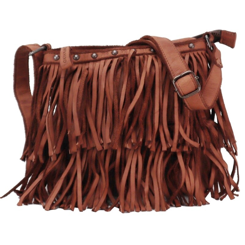 FLOSS CROSSBODY BAG - COGNAC - KOMPANERO