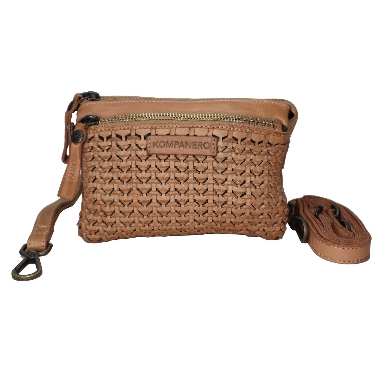 DUNE CROSSBODY BAG - TAUPE - KOMPANERO