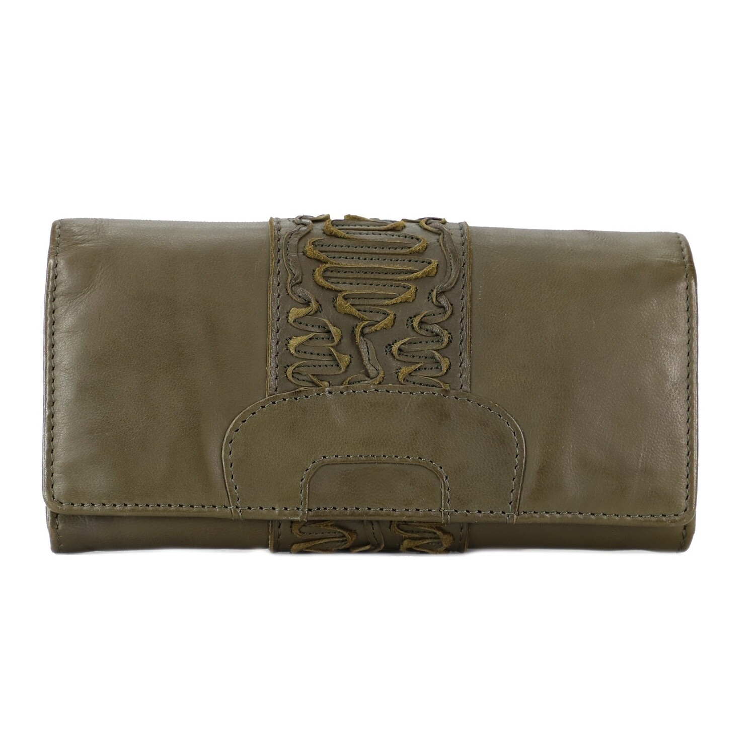 MILLIE WALLET - MOSS GREEN - KOMPANERO