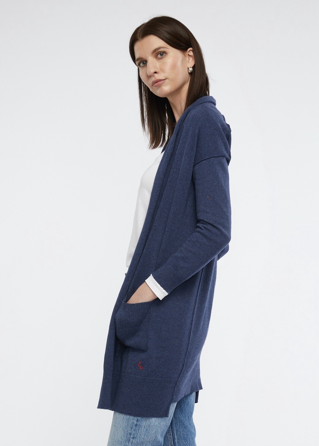 ESSENTIAL CARDI - DENIM