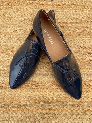 SOMMER PATENT LEATHER LOAFER - NAVY