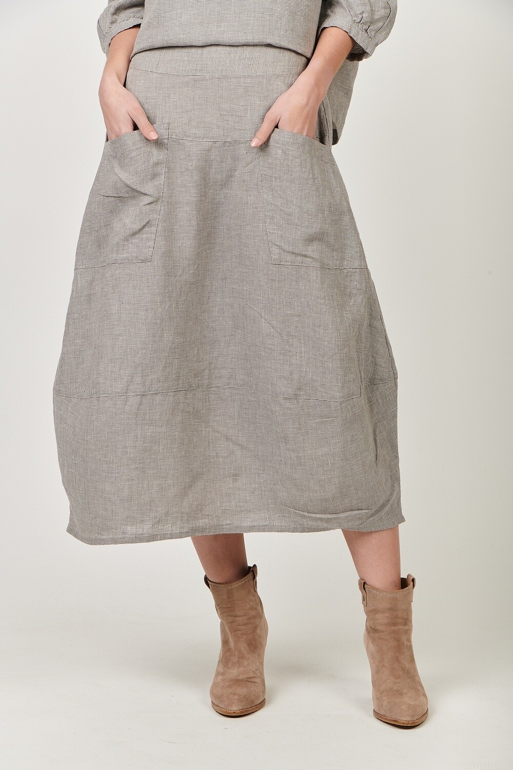 BREEN HT LINEN SKIRT - PUPPYTOOTH