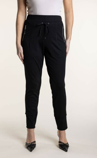 PONTE PANELLED LEGGING - BLACK