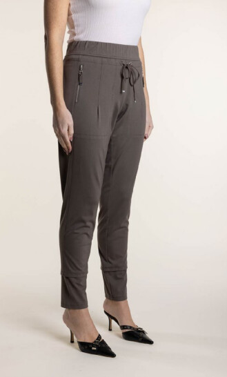 PONTE PANELLED LEGGING - CLOVE