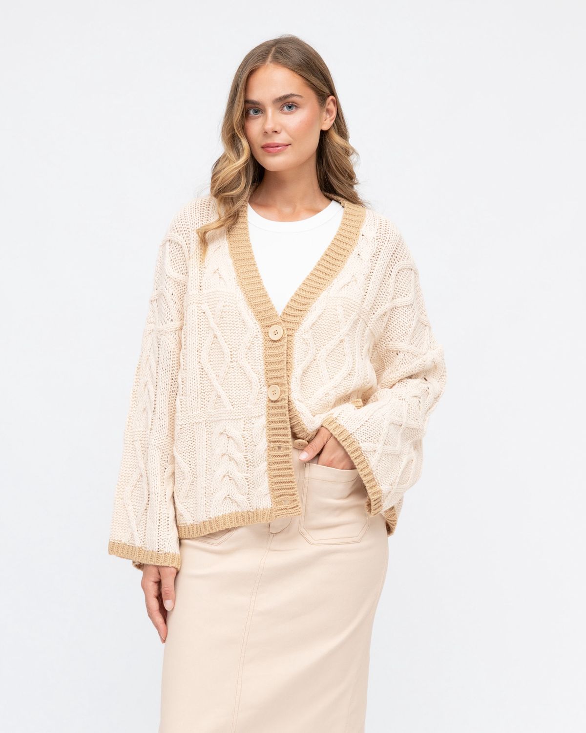 TAYLOR CARDI - BEIGE