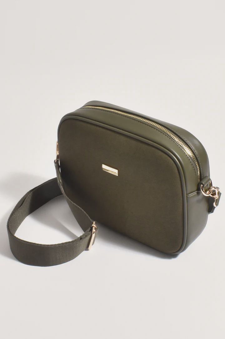 PALOMA SUEDE CAMERA BAG - KHAKI