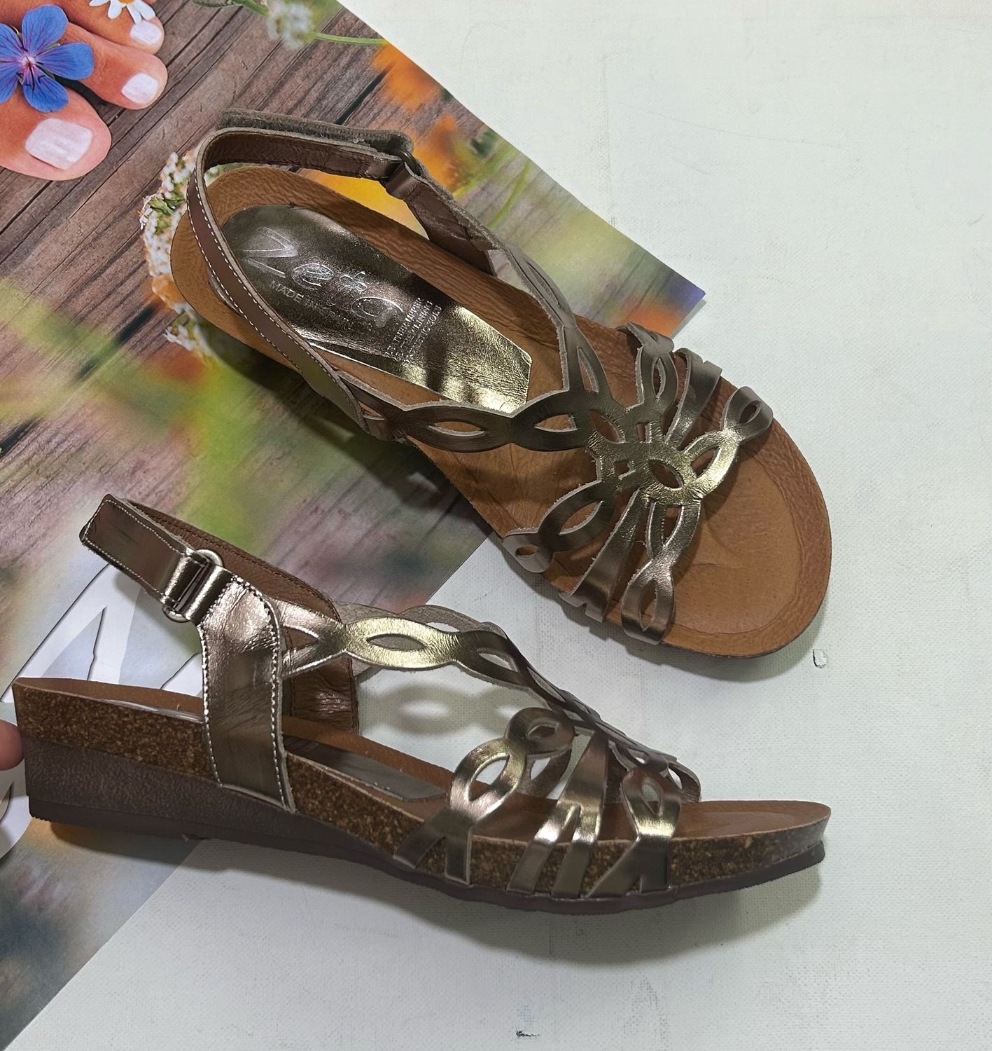 INERTE LEATHER SANDALS - COS ONYX