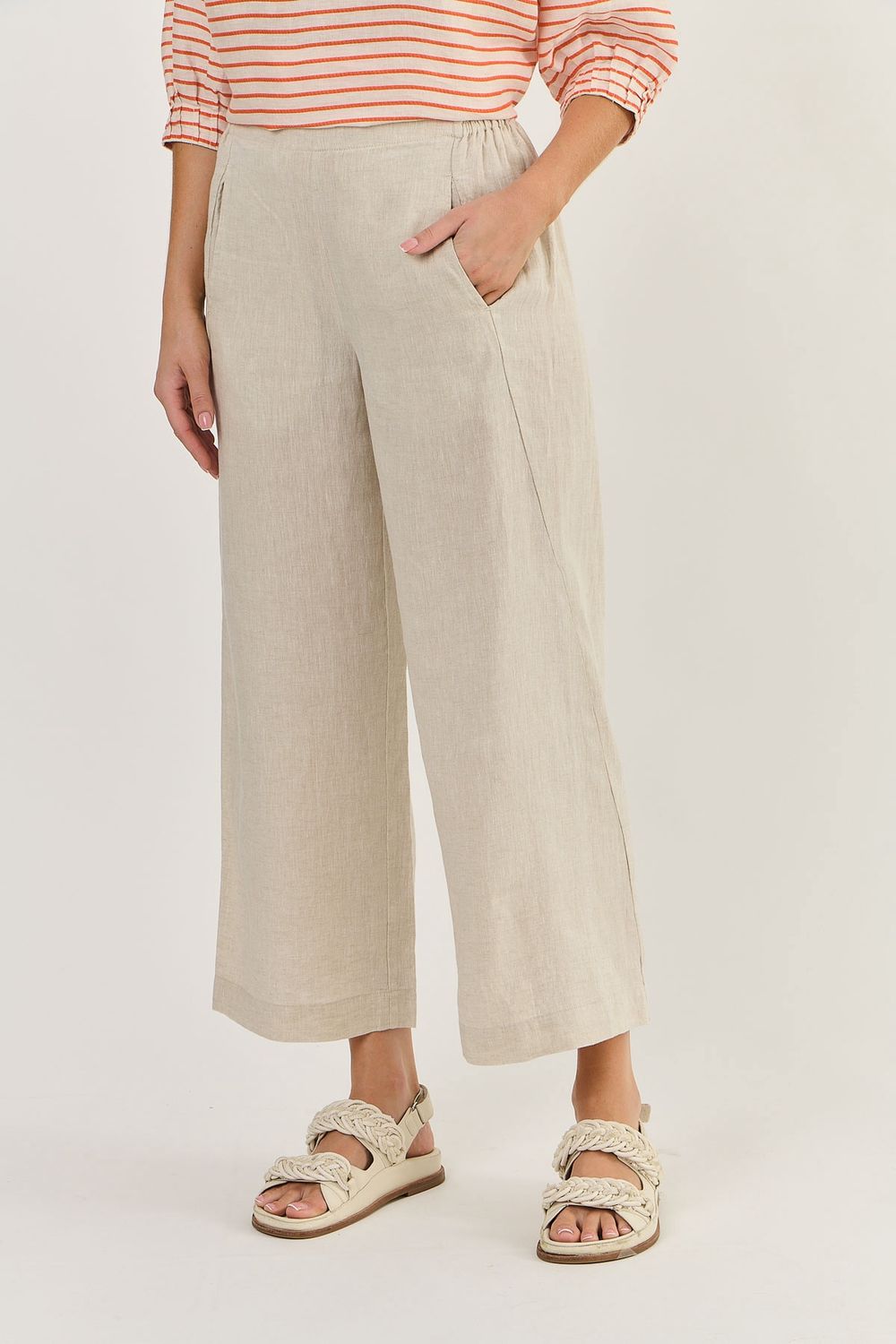LIV LINEN PANT - SAND