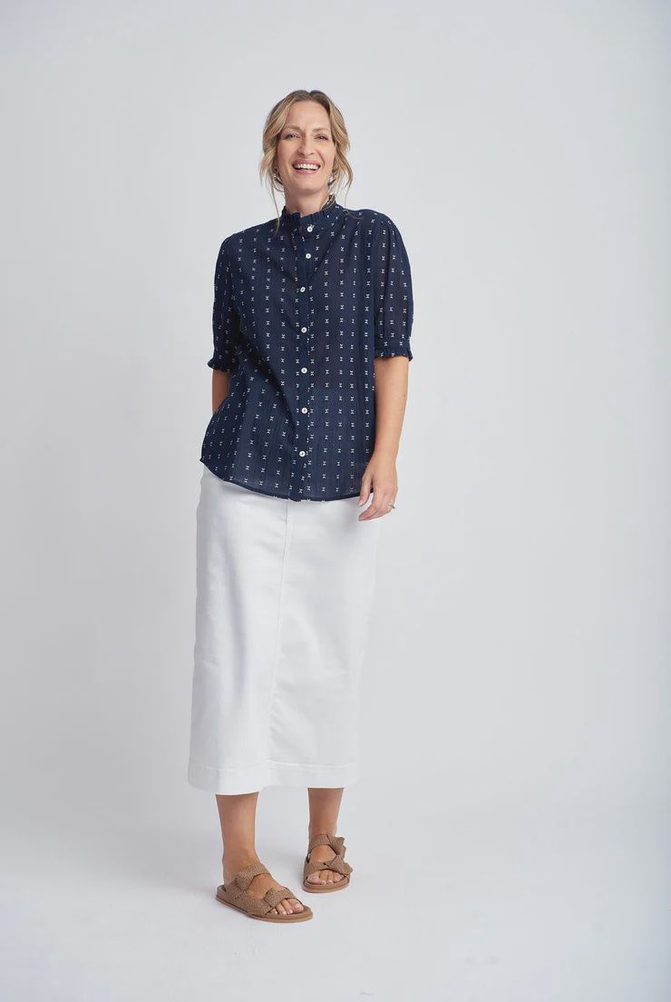 COTTON SHIRT - NAVY