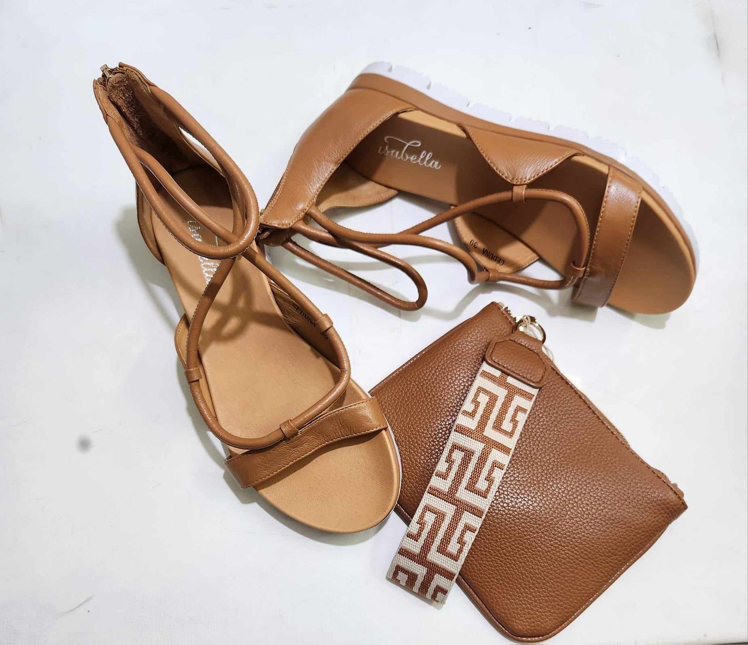 CEDUNA LEATHER SANDALS - TAN