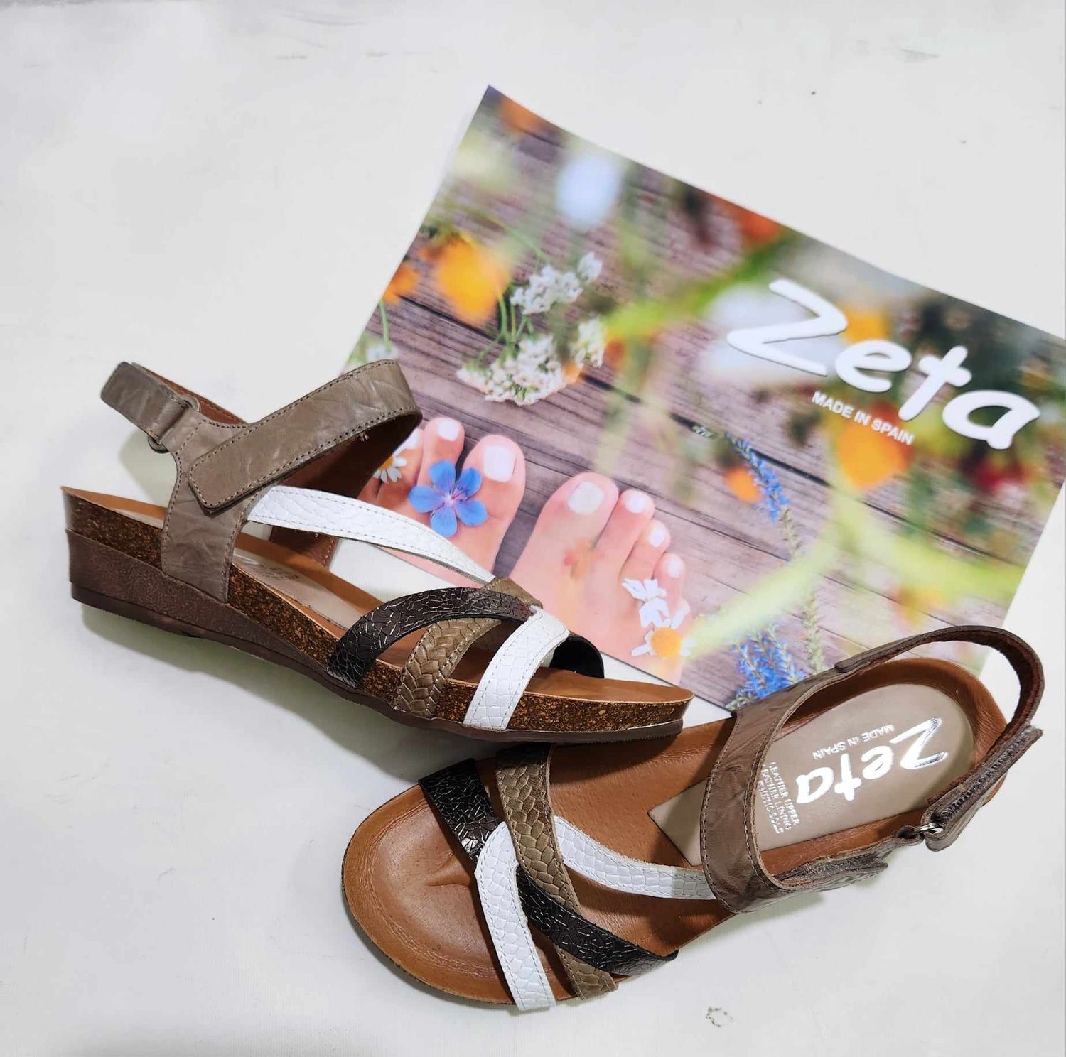 OCEAN LEATHER SANDALS - MULTI