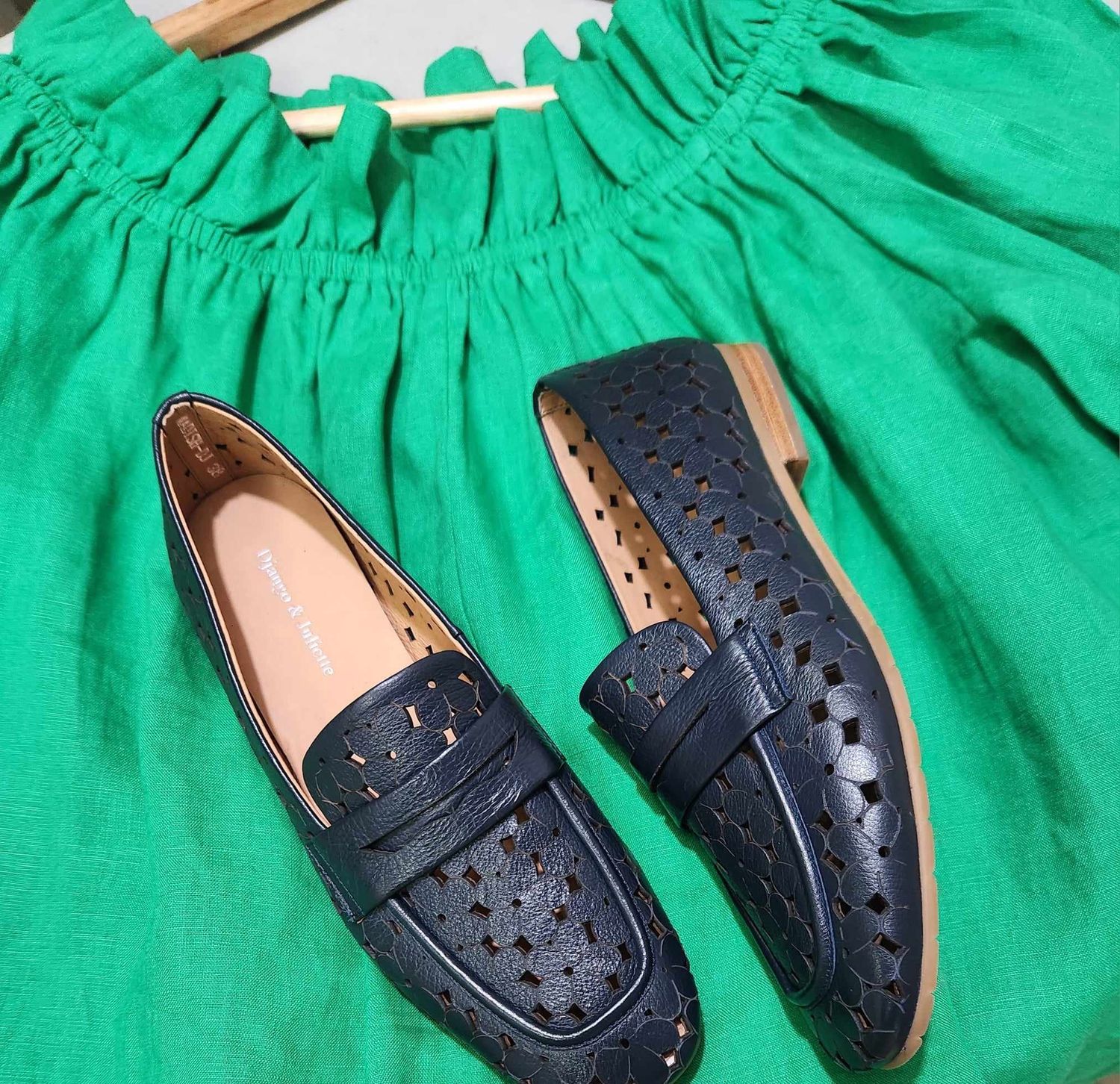 MADISH LEATHER LOAFER - NAVY