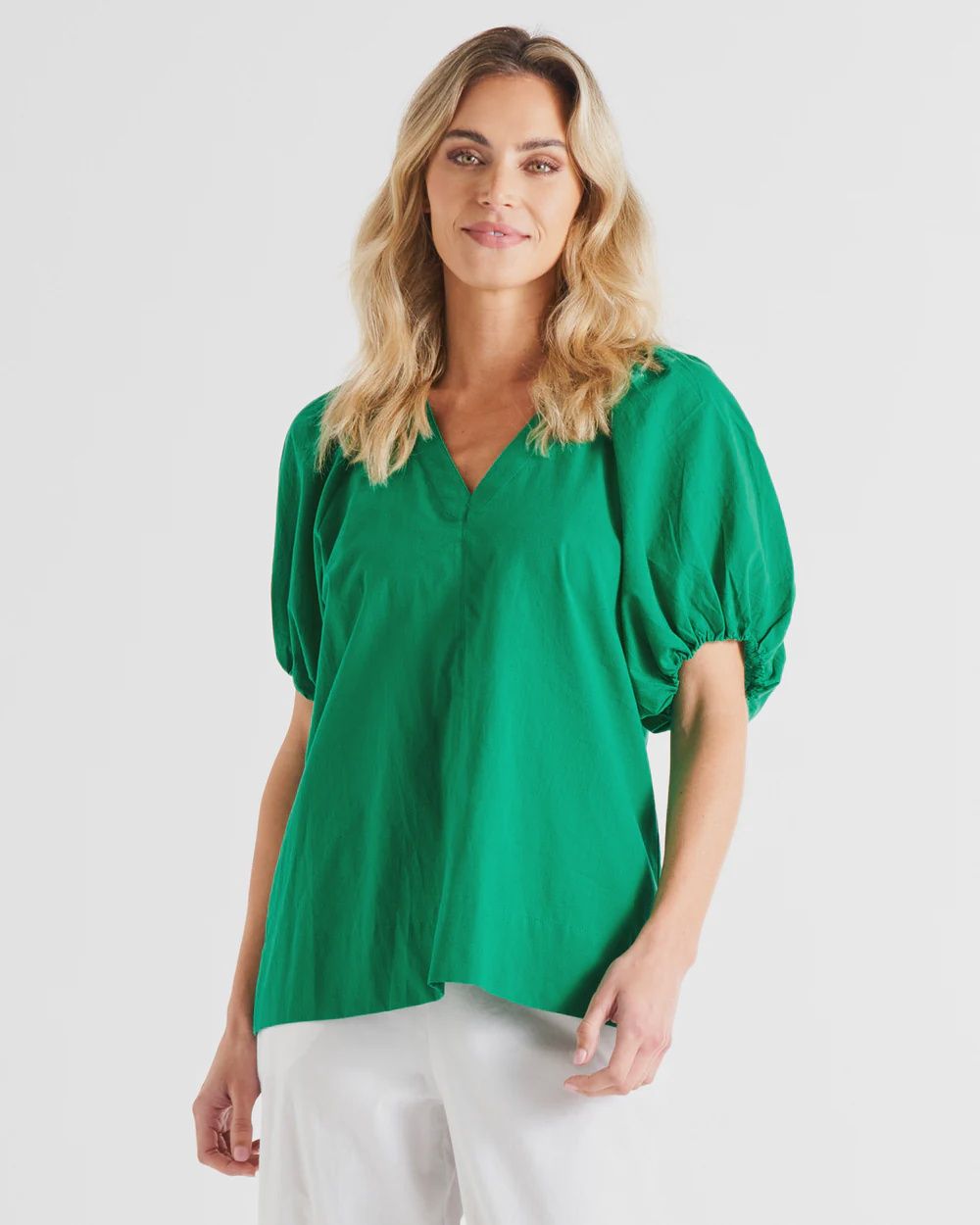 JULIETTE BLOUSE - HOLLY GREEN