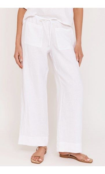 JUNE LINEN PANT - WHITE