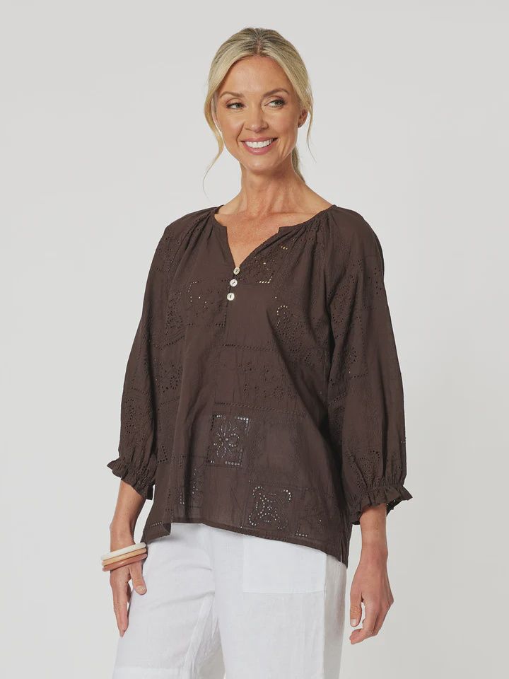 MILA LACE TOP - COCO