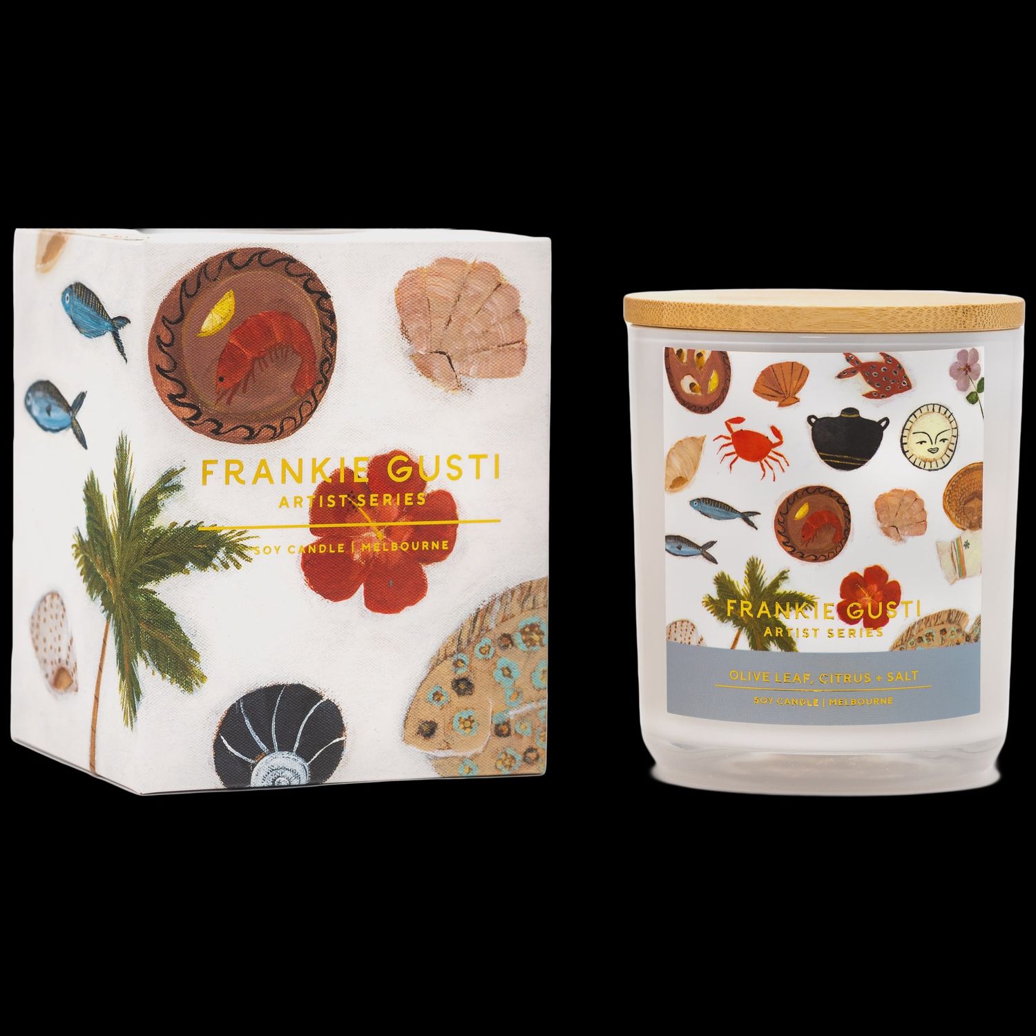 ARTIST SERIES CANDLE | OLIVE LEAF, CITRUS + SALT | GABRIELLE DIAMANTIS