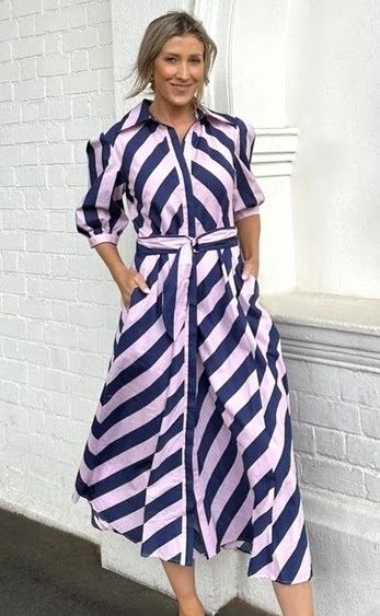 BIANCA MAXI DRESS - NAVY/PINK