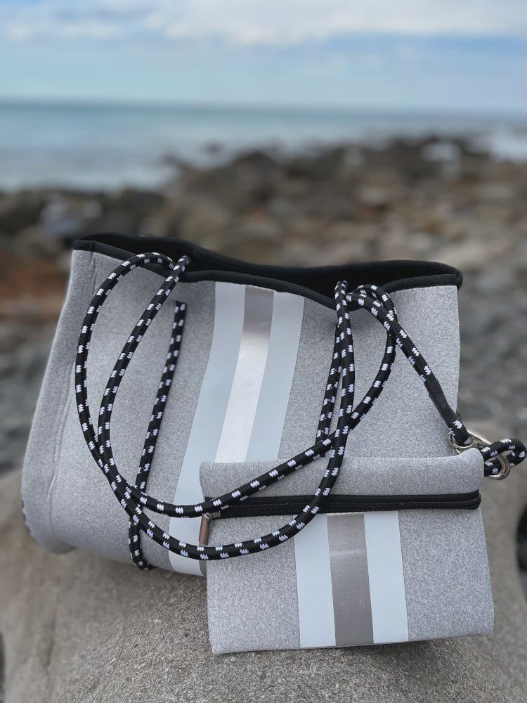 NEO TOTE 2 PIECE SET - GREY/SILVER