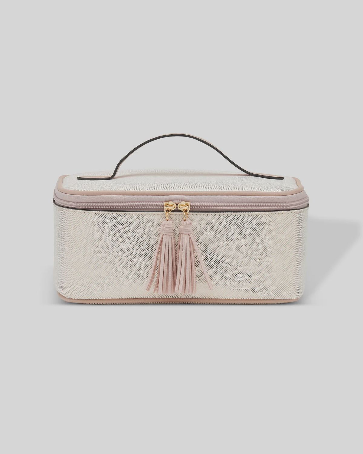 BABY HEPBURN COSMETIC BAG - METALLIC NUDE