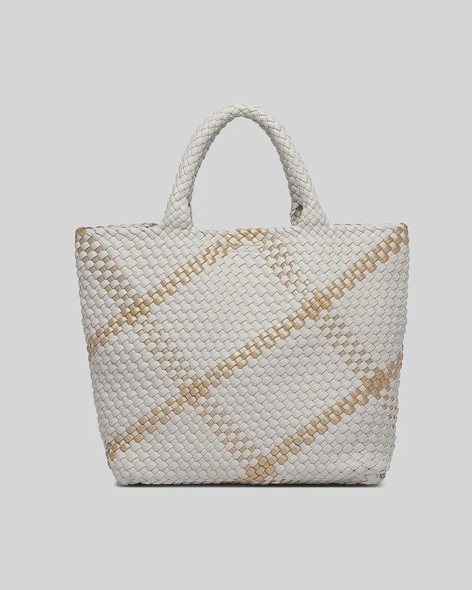 CRUISER WOVEN TOTE - VANILLA/GOLD