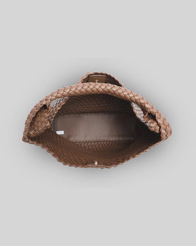 GABBY WOVEN BAG - CHOCOLATE