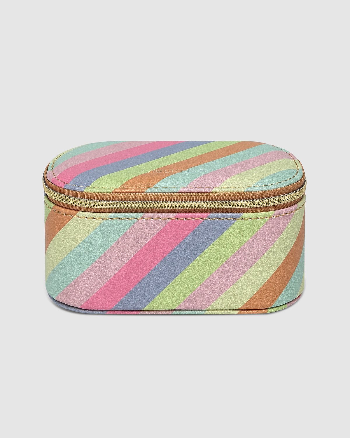 OLIVE JEWELLERY BOX - PASTAL STRIPE