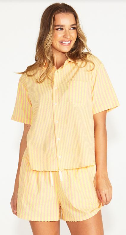 INDIE PJ SETS - YELLOW &amp; PINK