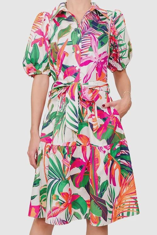 INDI MIDI DRESS - TROPICAL