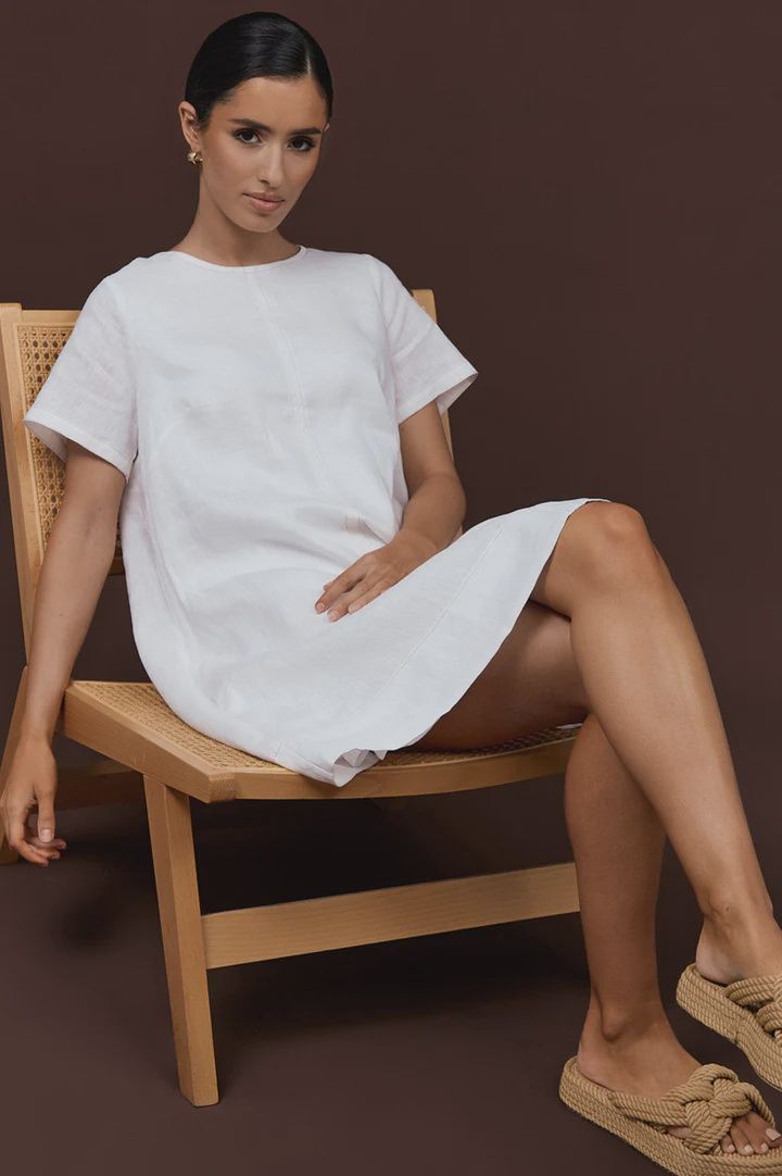 LEXI MIDI DRESS - WHITE