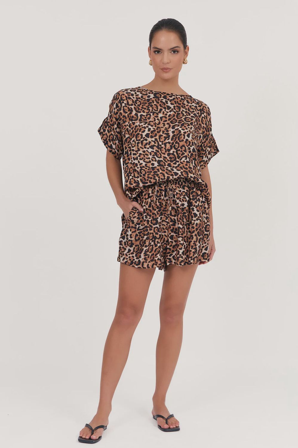 KELLY SHORT - LEOPARD