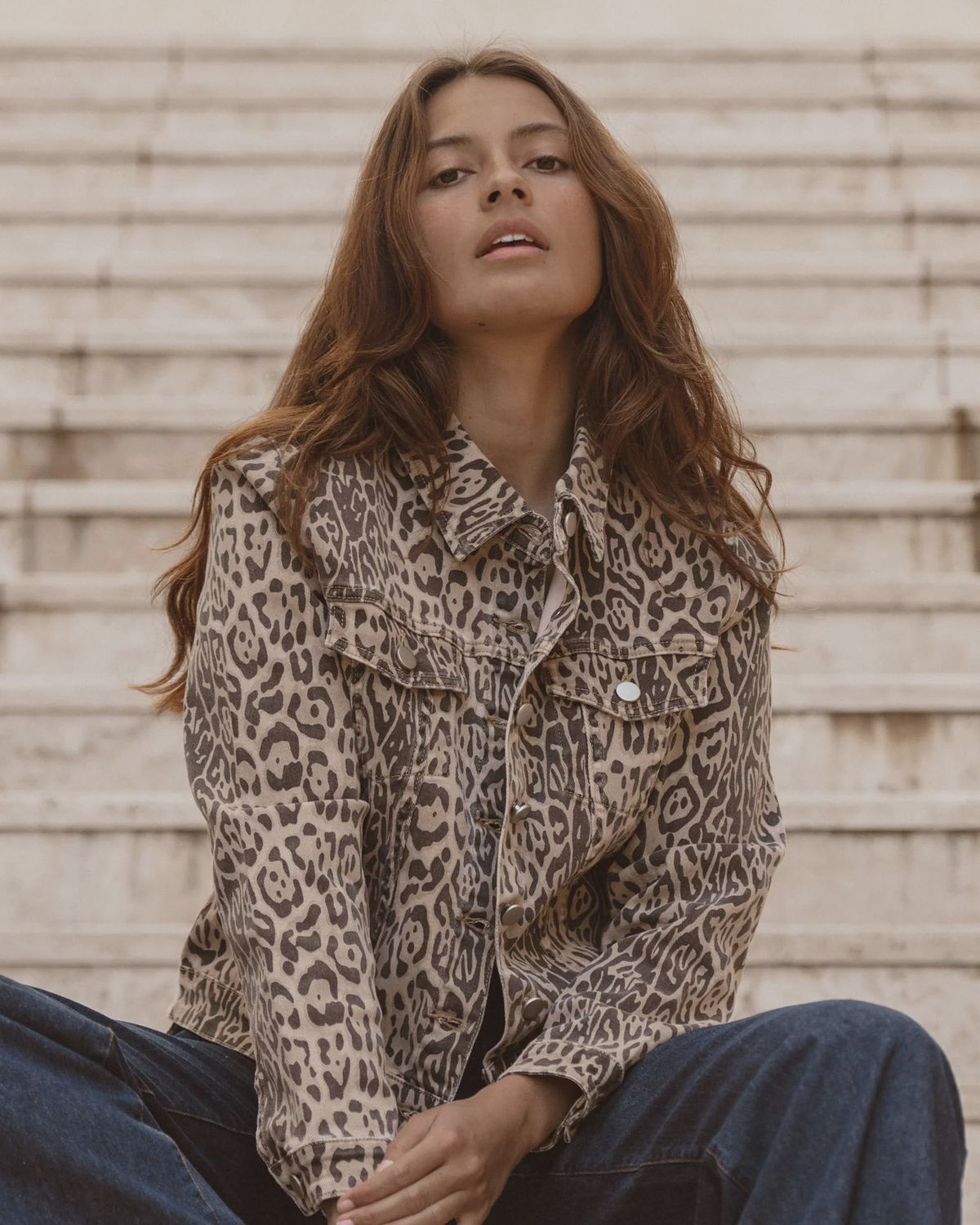 LUCCA PRINT JACET - LEOPARD