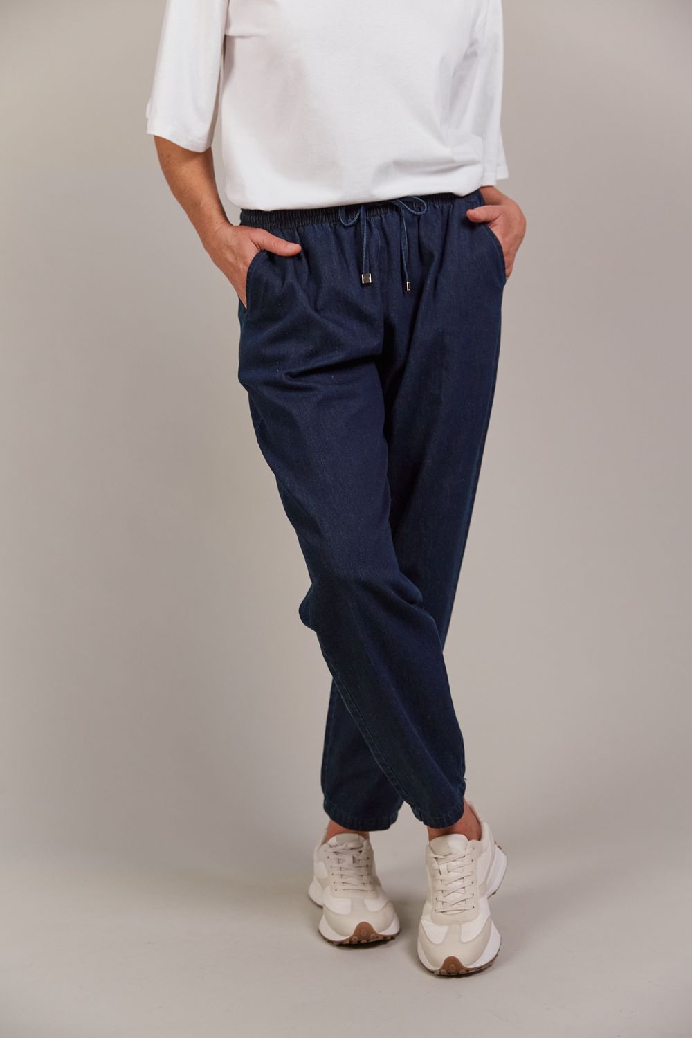 PEPI RELAXED DENIM PANT - DARK DENIM