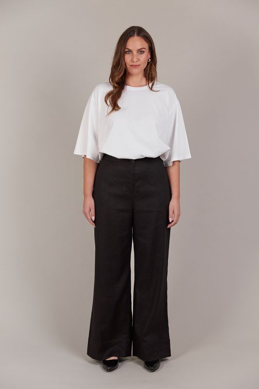 LAAX LINEN PANT - BLACK