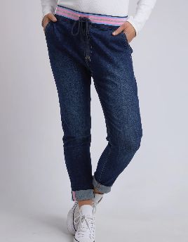 MELODY DENIM JOGGER - INDIGO