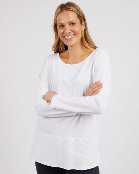 RACHEL RIB LONG SLEEVE TEE