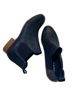 FEN LEATHER BOOT - NAVY