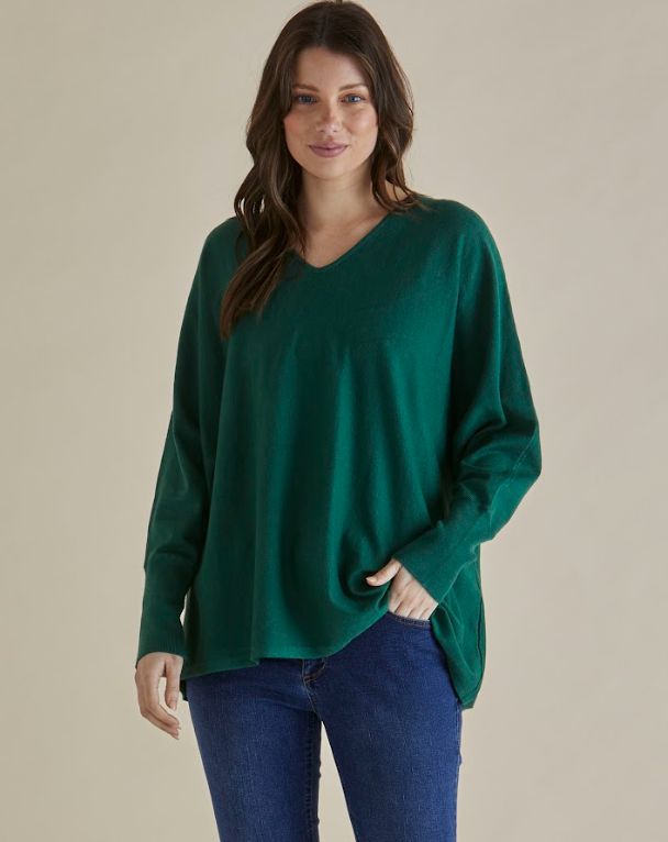 DESTINY KNIT JUMPER - GREEN